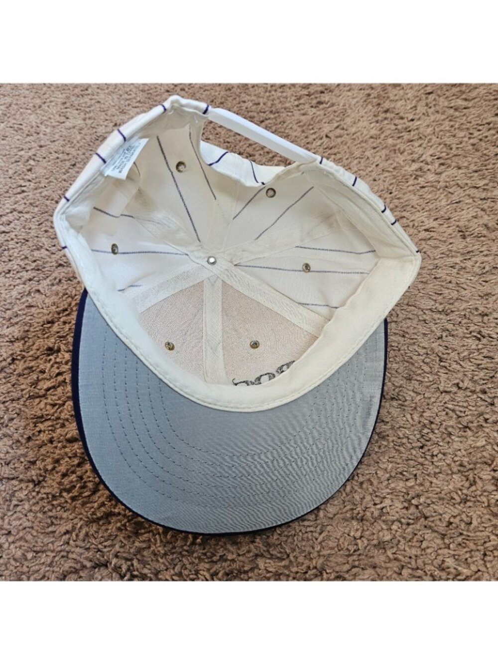 Vintage Denver Rockies Invesco Baseball Cap Snapback Hat Pin Stripe RN38106 - Picture 6 of 9